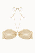 GOLD TOP BANDEAU TIRAS